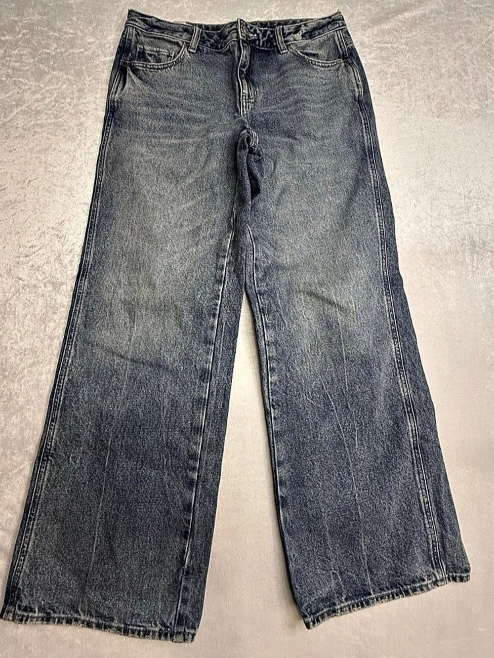 PAC sun Jeans Casey Low Rise Baggy Wide Leg Jeans Blue Waist 29